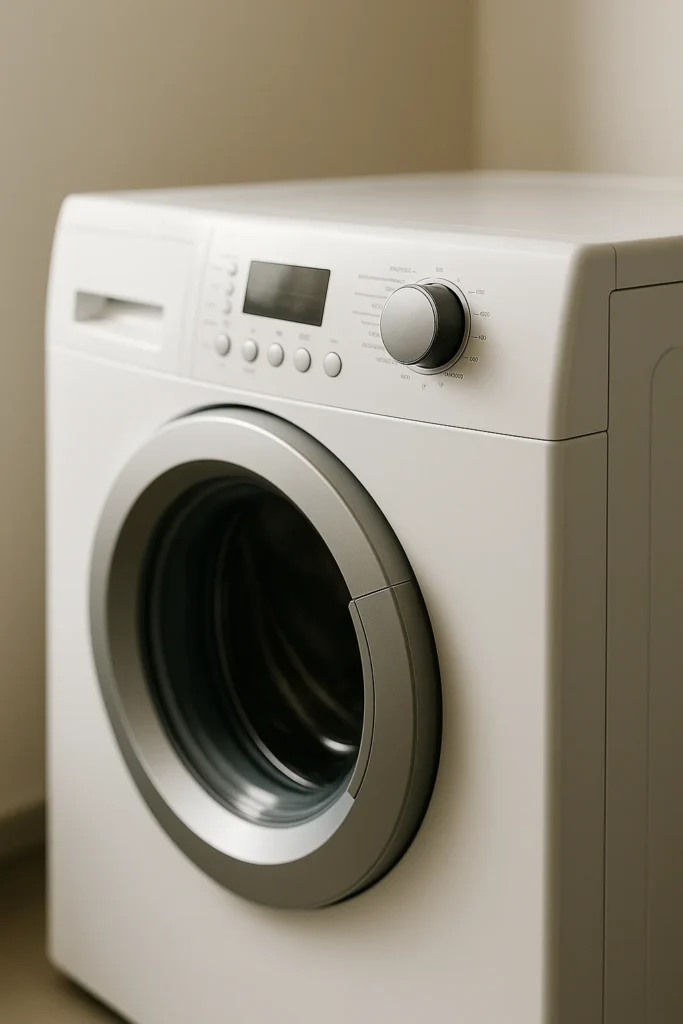 Moderne wasmachine klaar voor reparatie in Amsterdam